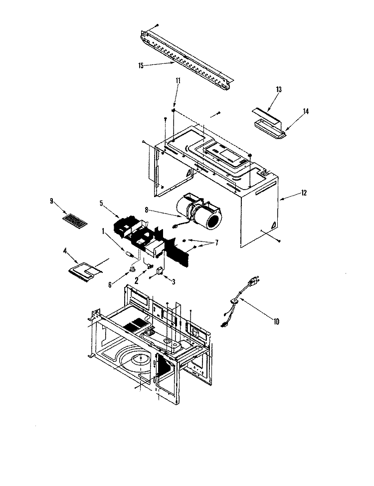 BODY / BLOWER MOTOR Diagram and Parts List for MMV4205BAB  Maytag Microwave