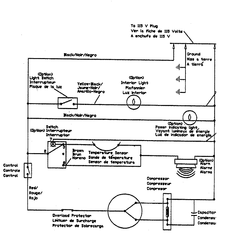 WIRING INFORMATION Diagram and Parts List for MQU1654BEW  Maytag Freezer
