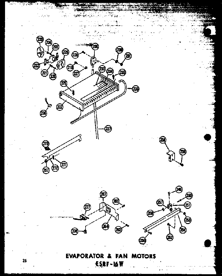 Section 9 Diagram and Parts List for ESRF-16W-AG-P60303-5WG  Amana Refrigerator