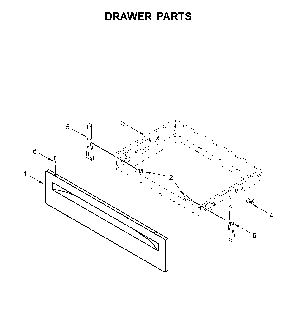 Drawer parts Diagram and Parts List for MGR6600FW2  Maytag Range