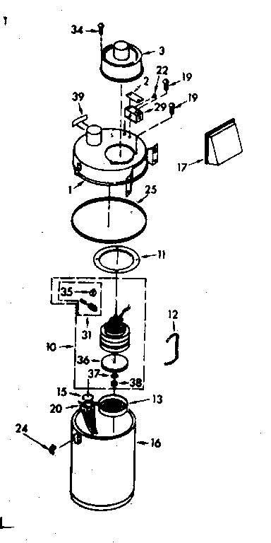 Vacuum Cleaner Parts Diagram and Parts List for 11640130  Kenmore Central Vacuum