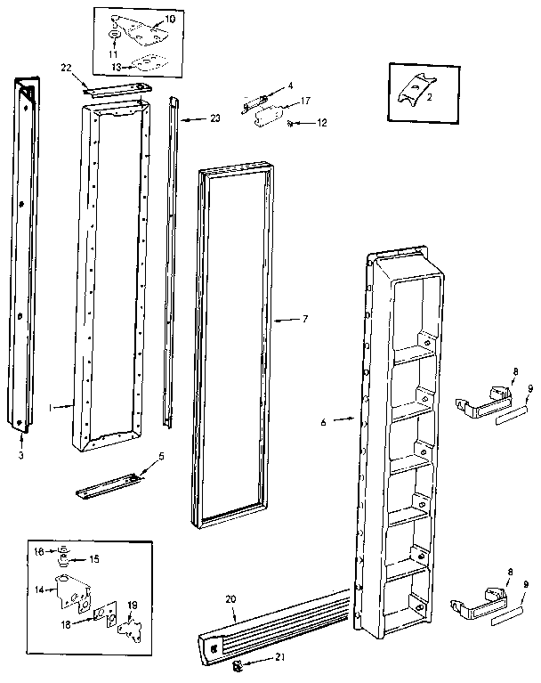 Freezer Door Diagram and Parts List for JRS226B MAQ21B Jenn-Air Refrigerator