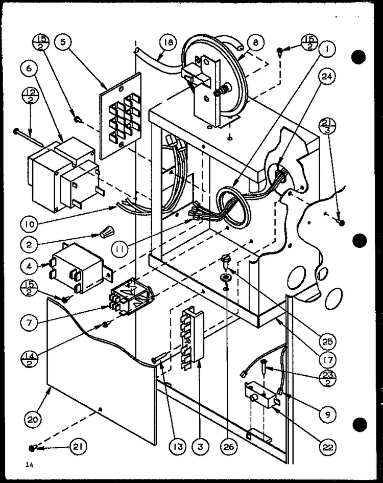 Section 6 Diagram and Parts List for GHI140A35 P6983108F Amana Heater