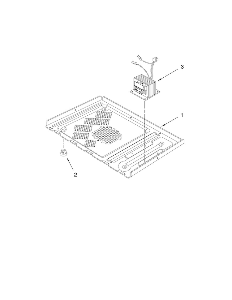 Microwave Base Plate Parts Diagram and Parts List for JMW8330DAW16  Jenn-Air Microwave Oven Combo