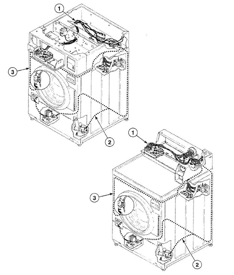 Harnesses Diagram and Parts List for SWFY71QN  Speed Queen Washer