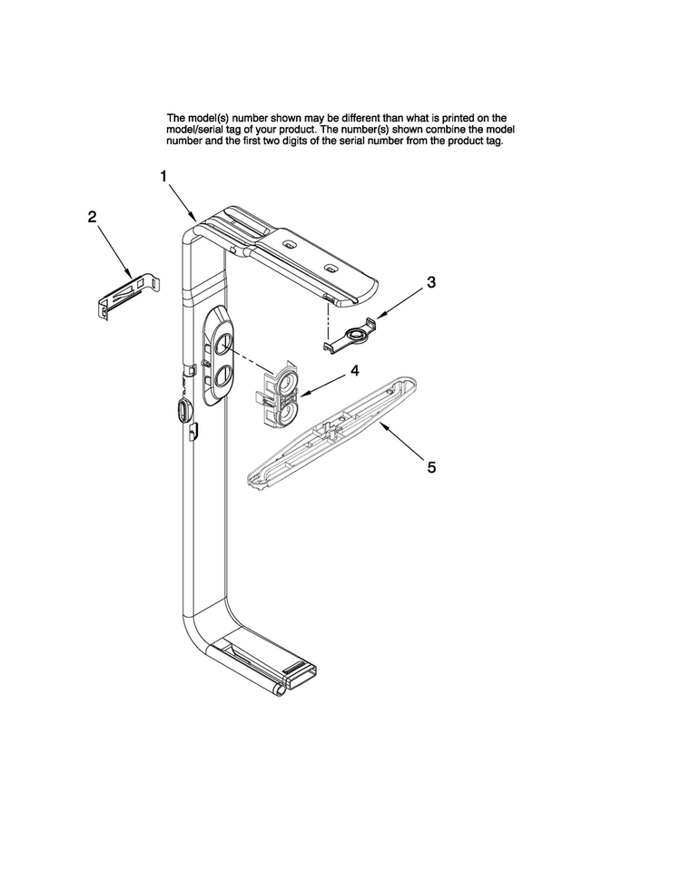 Upper Wash And Rinse Parts Diagram and Parts List for MDBH945AWB42  Maytag Dishwasher