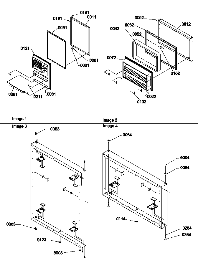 Door Assemblies Diagram and Parts List for TR518ITWL-P1183708WL  Amana Refrigerator