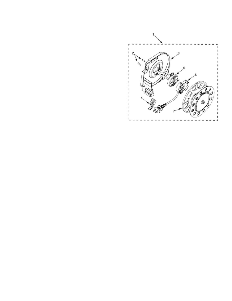 Cord Reel Diagram and Parts List for 11627515701  Kenmore Canister Vacuum