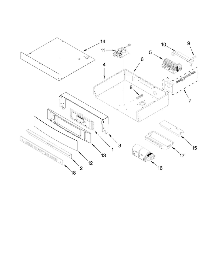 Control Panel Parts Diagram and Parts List for JJW9830DDB31  Jenn-Air Wall Oven