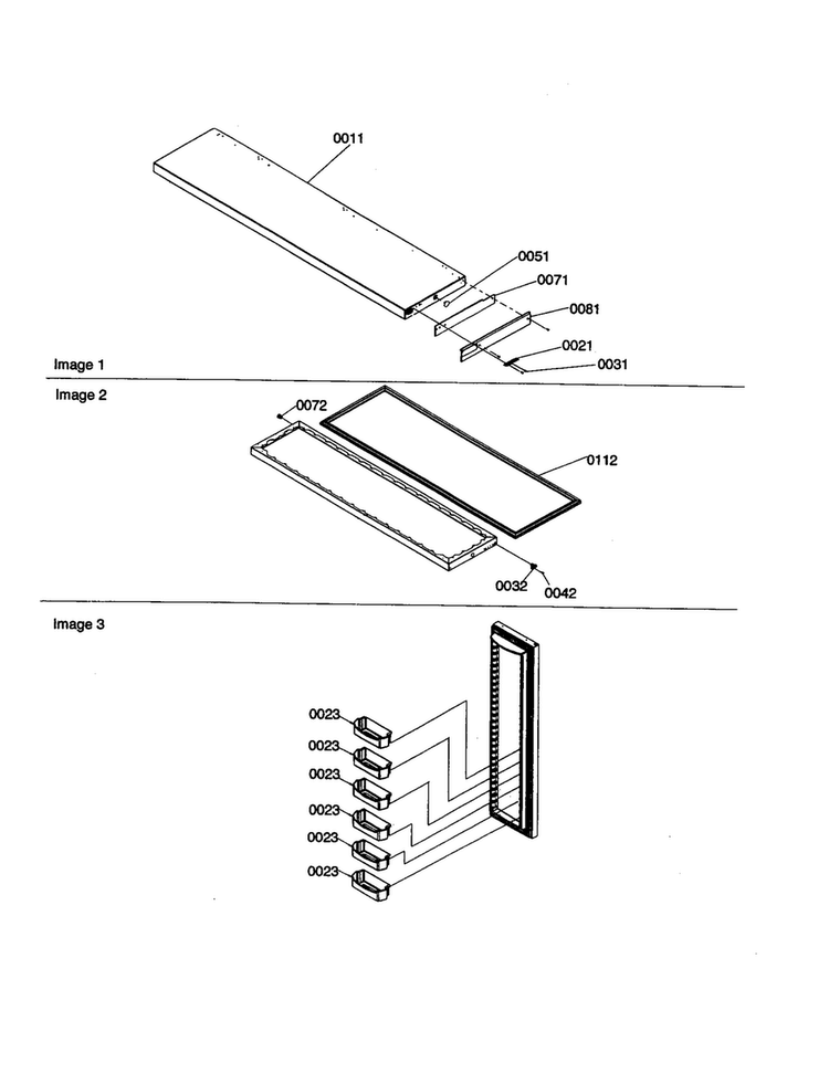 Freezer Door Diagram and Parts List for SB21VPSE-P1315603WE  Amana Refrigerator