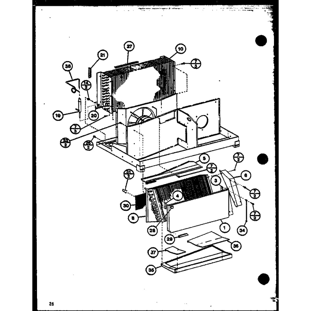 Diagram 16 Diagram and Parts List for PTC15300B P9913520R Amana Air Conditioner