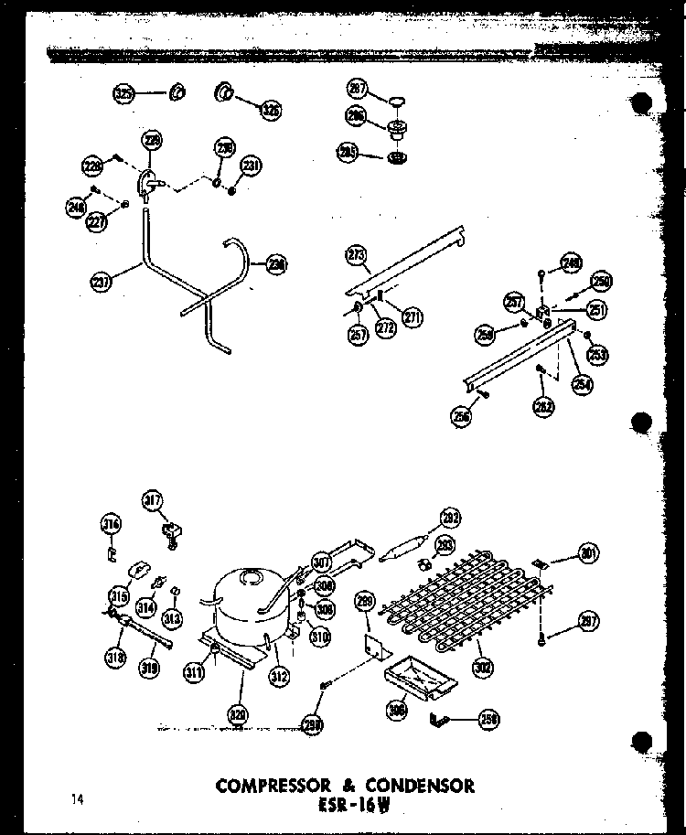 Section 7 Diagram and Parts List for ESRF-16W-AG-P60303-5WG  Amana Refrigerator