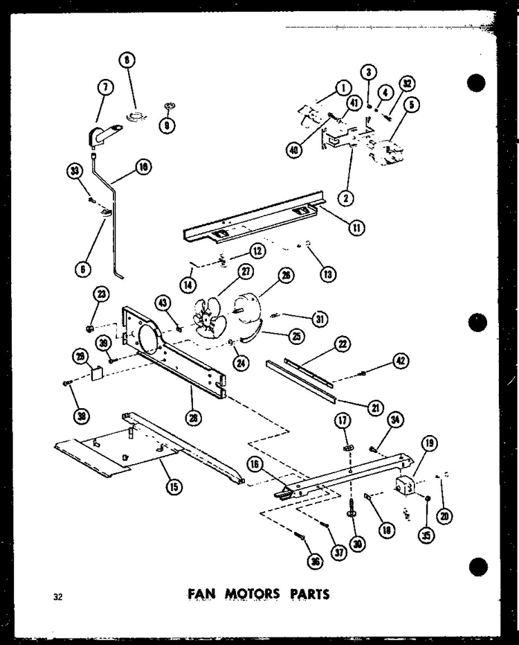 Fan Motors Parts Diagram and Parts List for TC18C-C-P73500-16WC  Amana Refrigerator