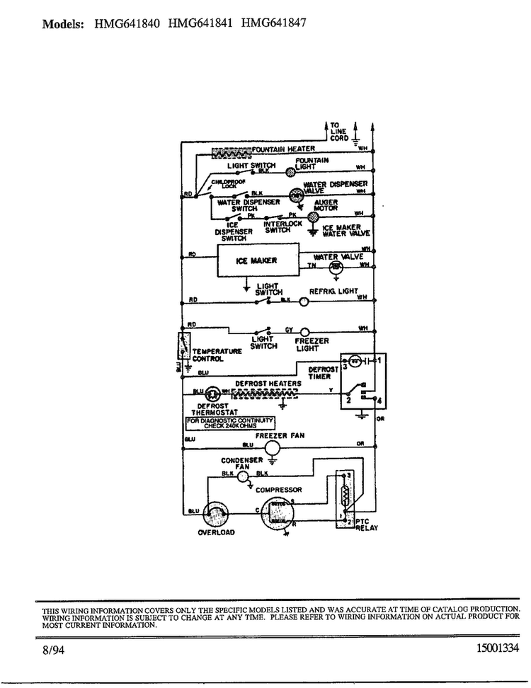 Ice Crusher And Bin Diagram and Parts List for 641841  Admiral Refrigerator