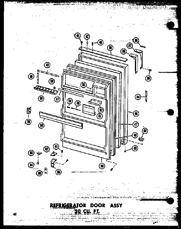 Section 3 Diagram and Parts List for TC18N-A-P60303-59WA  Amana Refrigerator