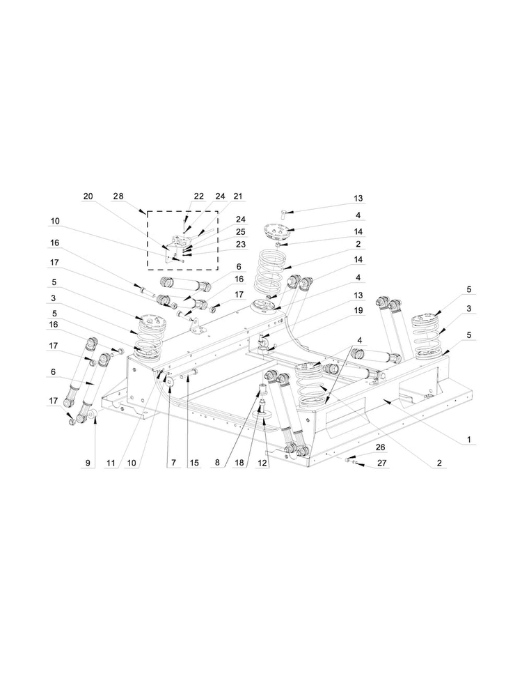 Lower Frame Parts Diagram and Parts List for MXS65PNATS  Maytag Washer