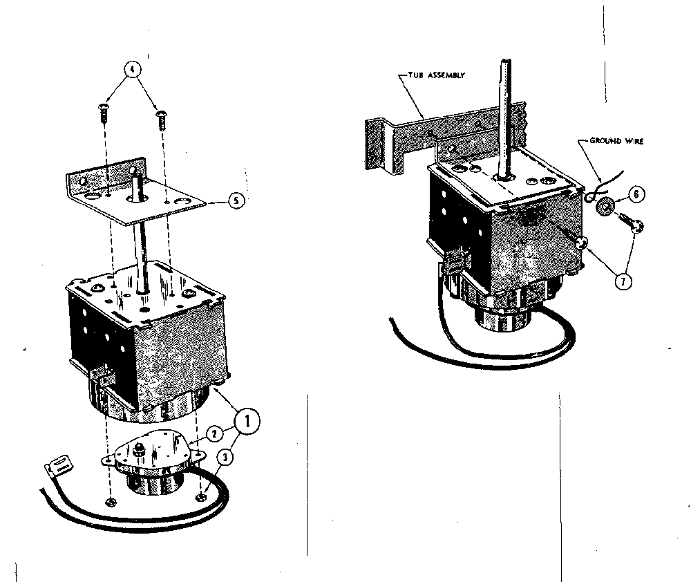 Timer And Bracket Assembly Diagram and Parts List for SDWP2410  Kenmore Dishwasher