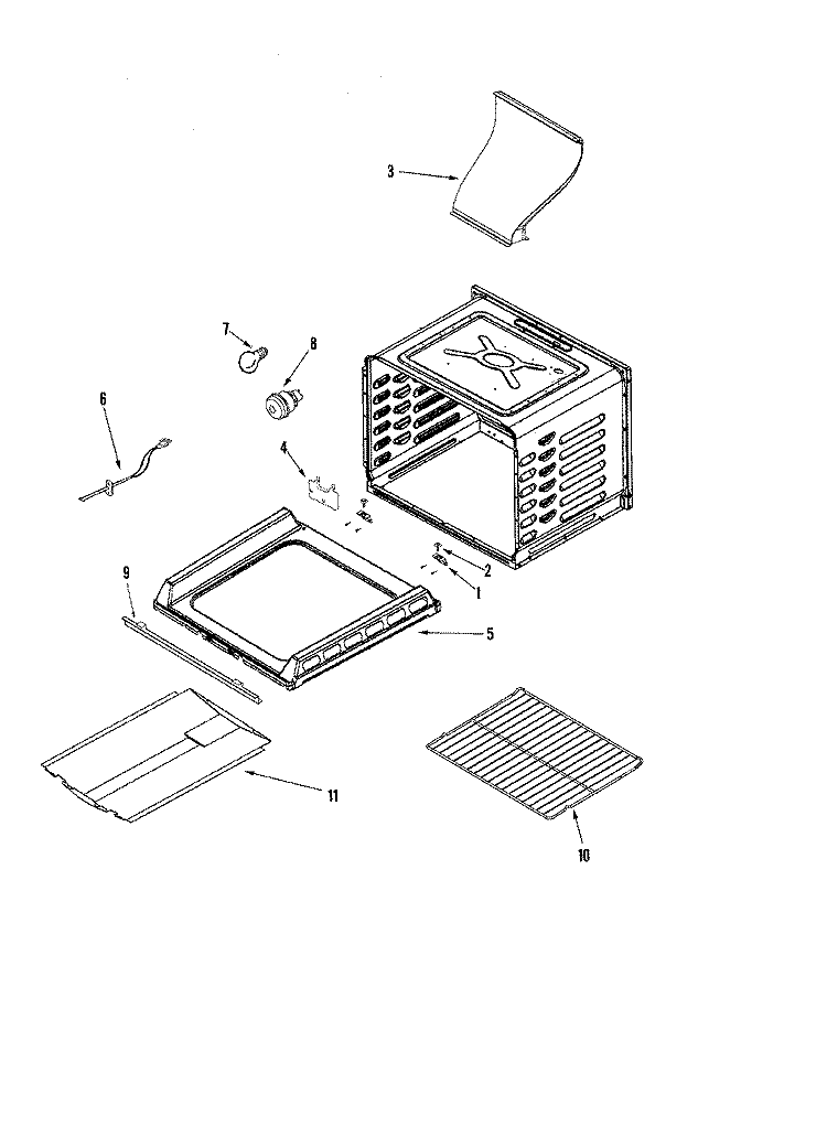 CAVITY Diagram and Parts List for JGR8775RDS  Jenn-Air Range