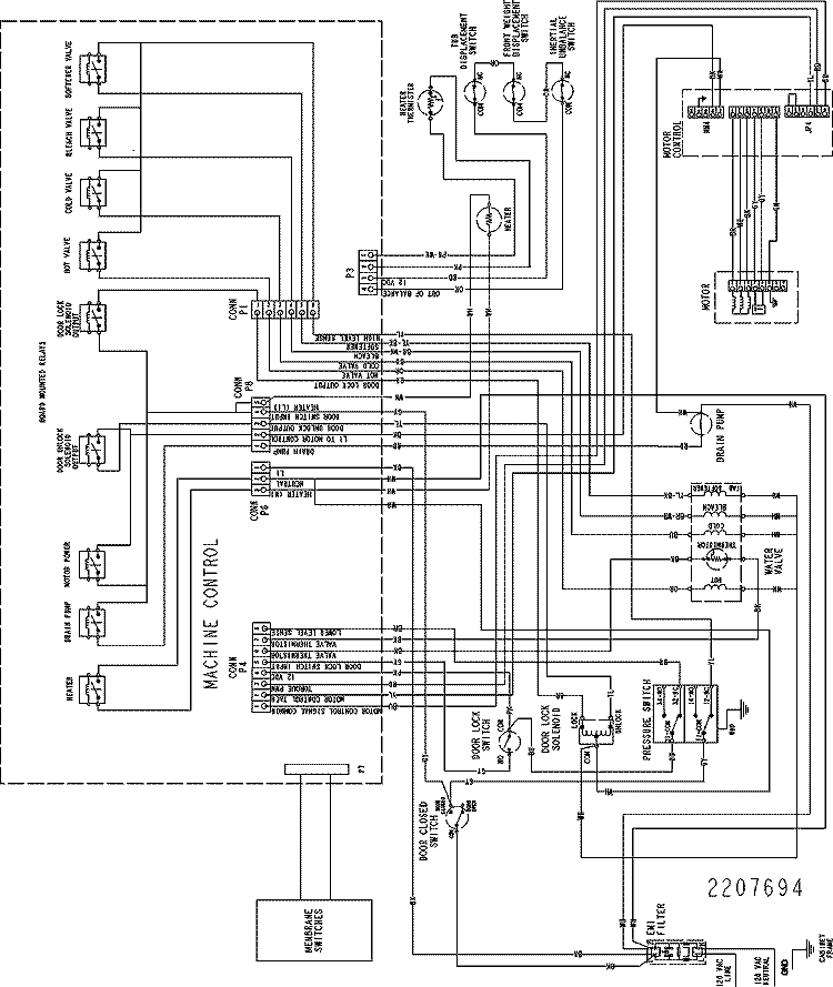WIRING INFORMATION Diagram and Parts List for NAH6800AWW  Amana Washer