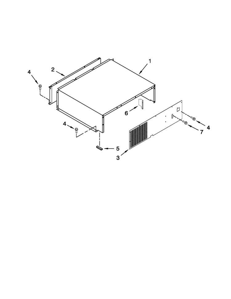 Top Grille And Unit Cover Parts Diagram and Parts List for JB36NXFXRW02  Jenn-Air Refrigerator