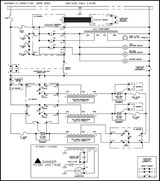 05 - Wiring Information Diagram and Parts List for RC30S2 P1332816M- Maytag Microwave