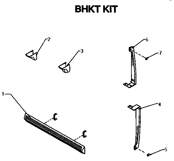 Accessory Kit Parts Diagram and Parts List for TS18R2-P1158411W  Amana Refrigerator