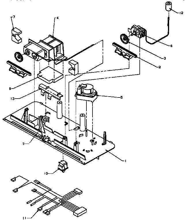 Control Panel Diagram and Parts List for TX19R-P1158504W  Amana Refrigerator