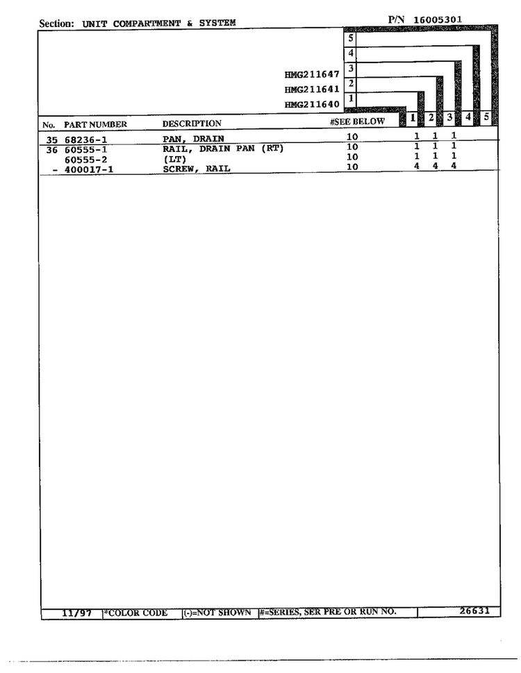 Unit Compartment And System Page 3 Diagram and Parts List for 211640  Admiral Refrigerator