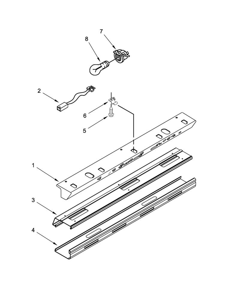 Control Panel Parts Diagram and Parts List for JS42NXFXDW10  Jenn-Air Refrigerator