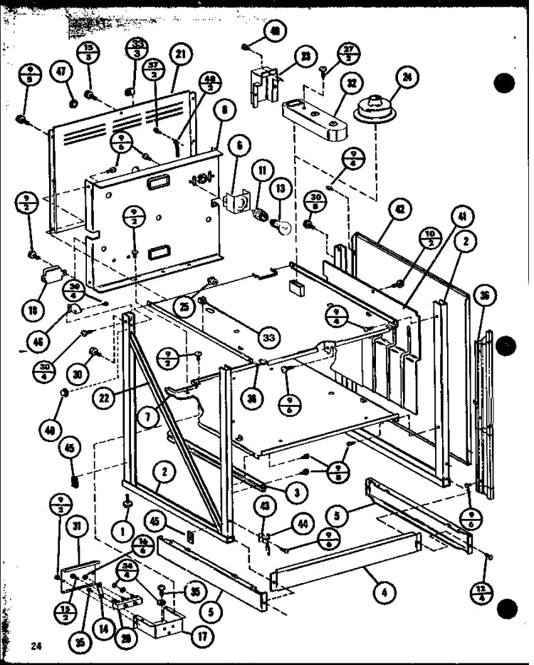Section 3 Diagram and Parts List for RCC-1010 P85729-1S Amana Range