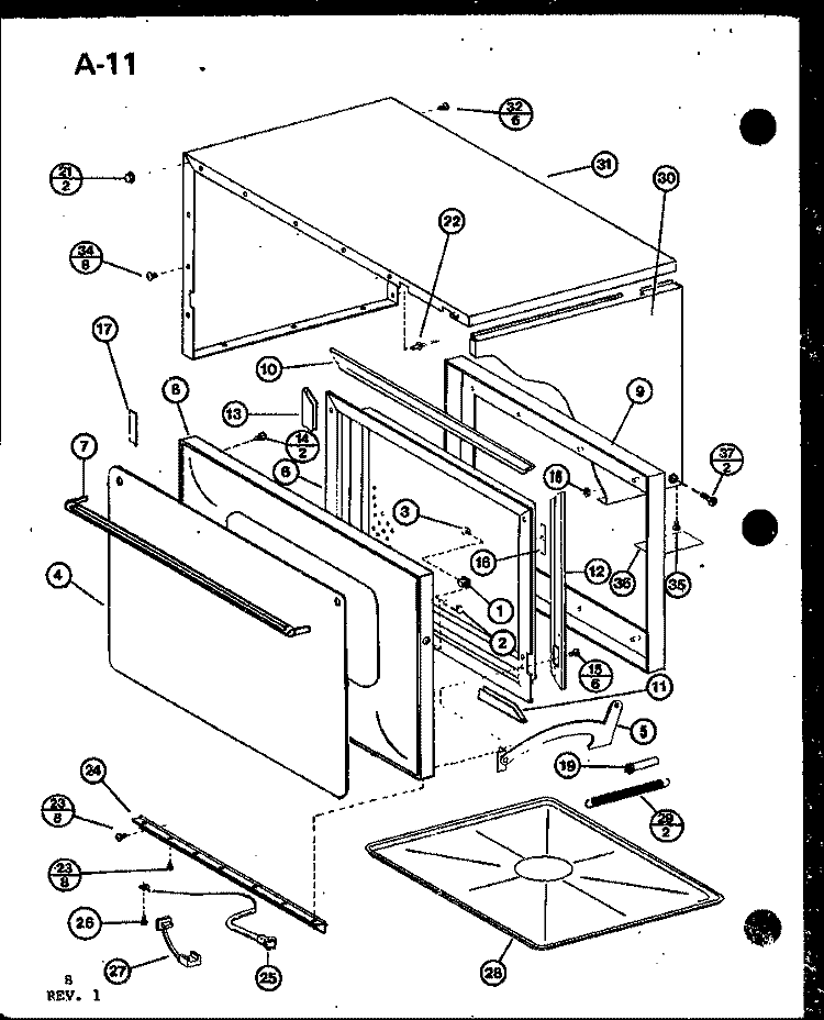 Page 3 Diagram and Parts List for RS-7 P7558903M Amana Microwave