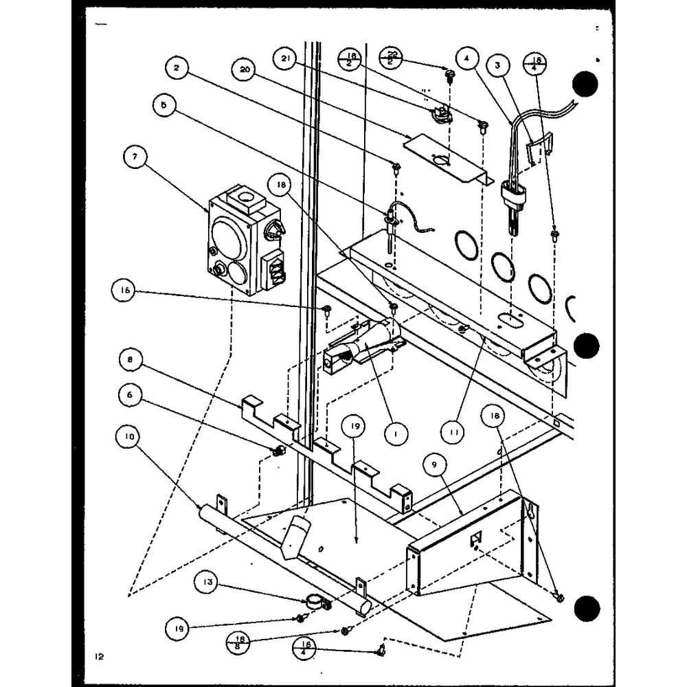 Diagram 5 Diagram and Parts List for GUI070C30B P1106402F Amana Furnace