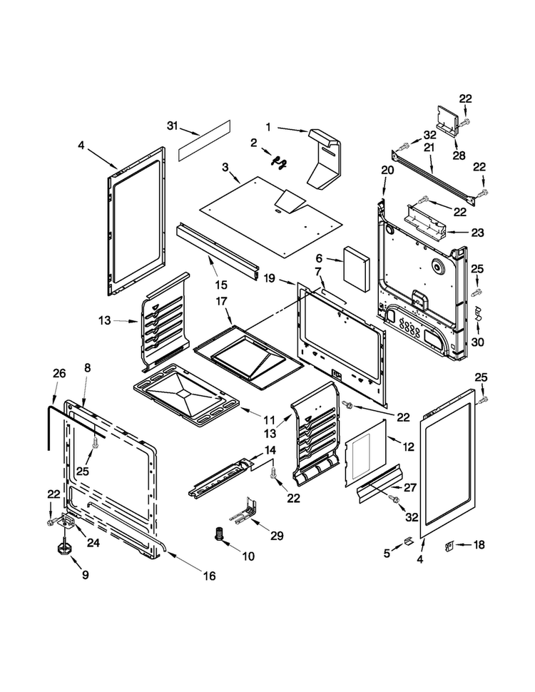 Chassis Parts Diagram and Parts List for AGR3530AAW0  Amana Range