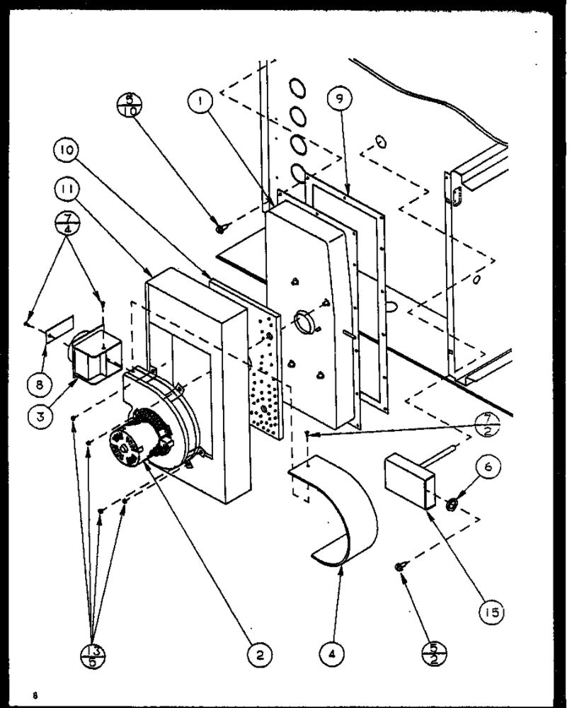 Diagram 11 Diagram and Parts List for GCI140B5A0 P9898208F Amana Furnace