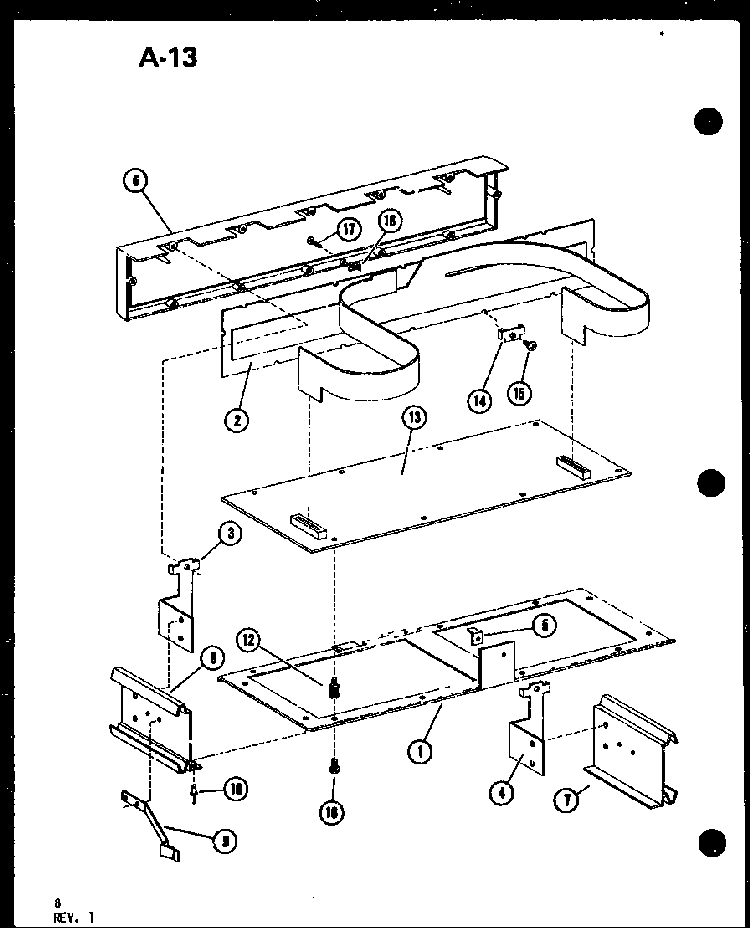 Control Diagram and Parts List for RC-14T P73824-6M Amana Microwave
