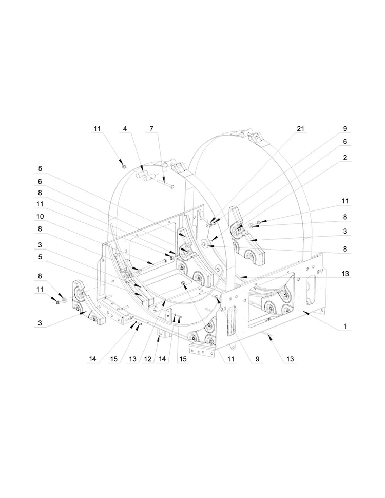 Upper Frame Parts Diagram and Parts List for MXS65PNATS  Maytag Washer