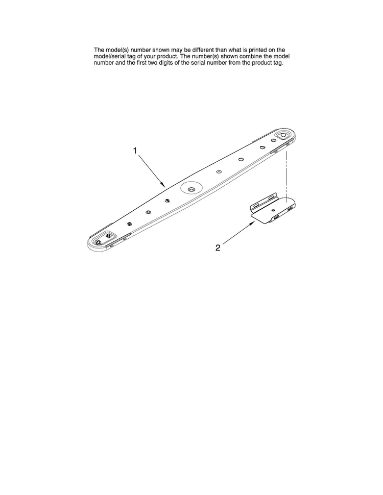 Lower Washarm Parts Diagram and Parts List for ADB1500AWQ2  Amana Dishwasher