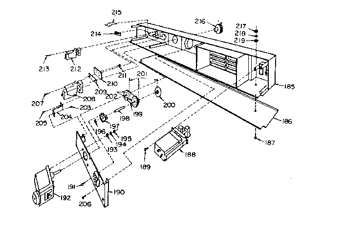 Control Assembly Diagram and Parts List for 5629967310  Kenmore Microwave