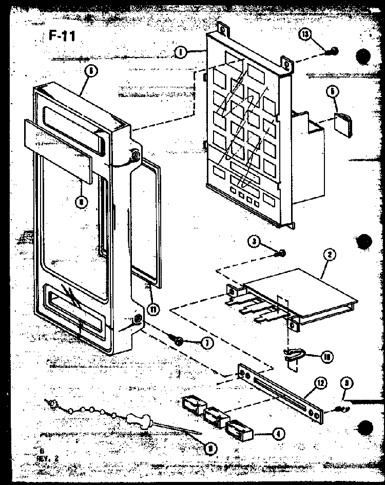 Section 2 Diagram and Parts List for RO-10A P74067-5M Amana Microwave