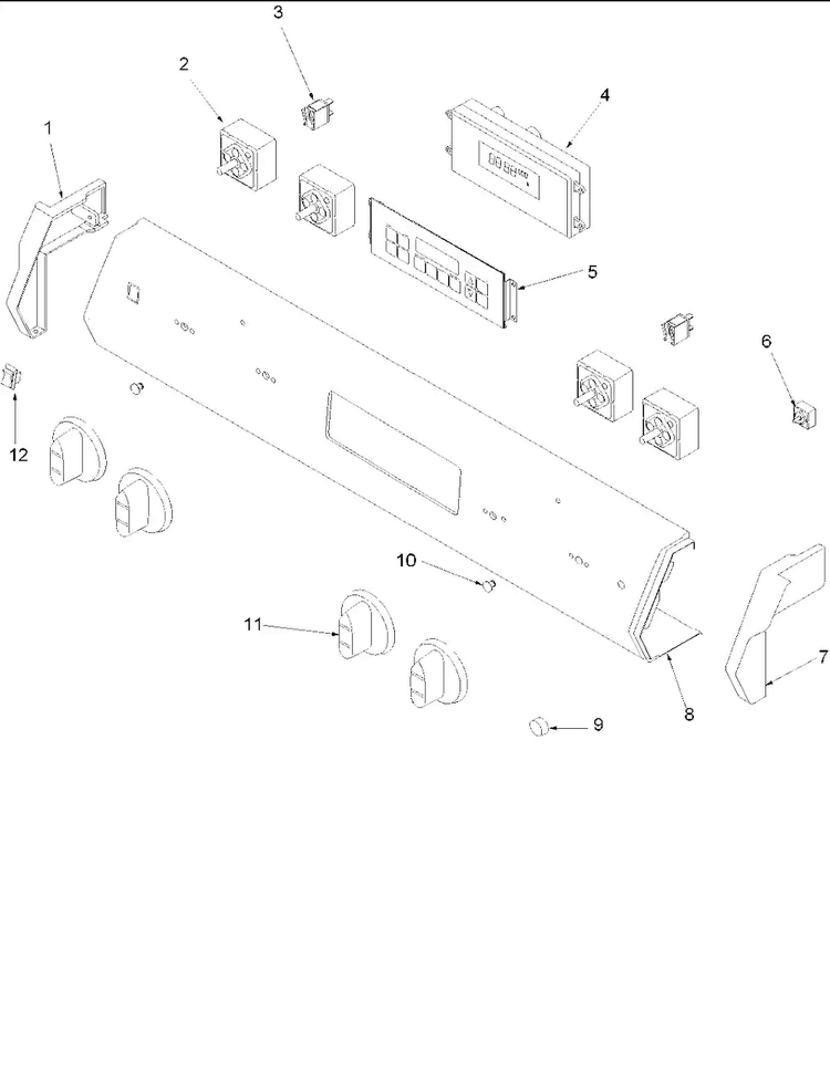 Backguard Diagram and Parts List for ARDS802E-P1131941NE  Amana Range