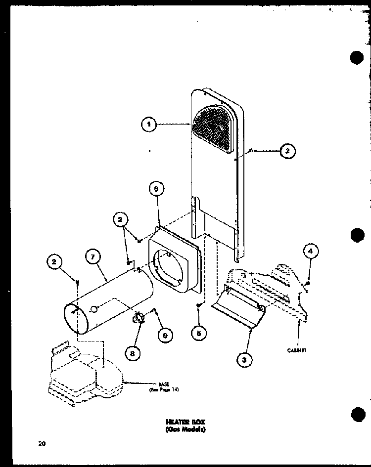 Heater Models) Diagram and Parts List for TGA400 P77041-5W Amana Dryer