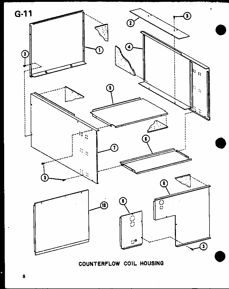 Counterflow Coil Housing (d67636-24/p67636-24c) (d67636-20/p67636-20c) (d67636-16/p67636-16c) Diagram and Parts List for ECFC30AOM-C P67487-10C Amana Air Conditioner