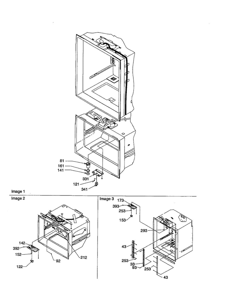 Light Switches And Drain Funnel Diagram and Parts List for BC21VW-P1325016WW  Amana Refrigerator