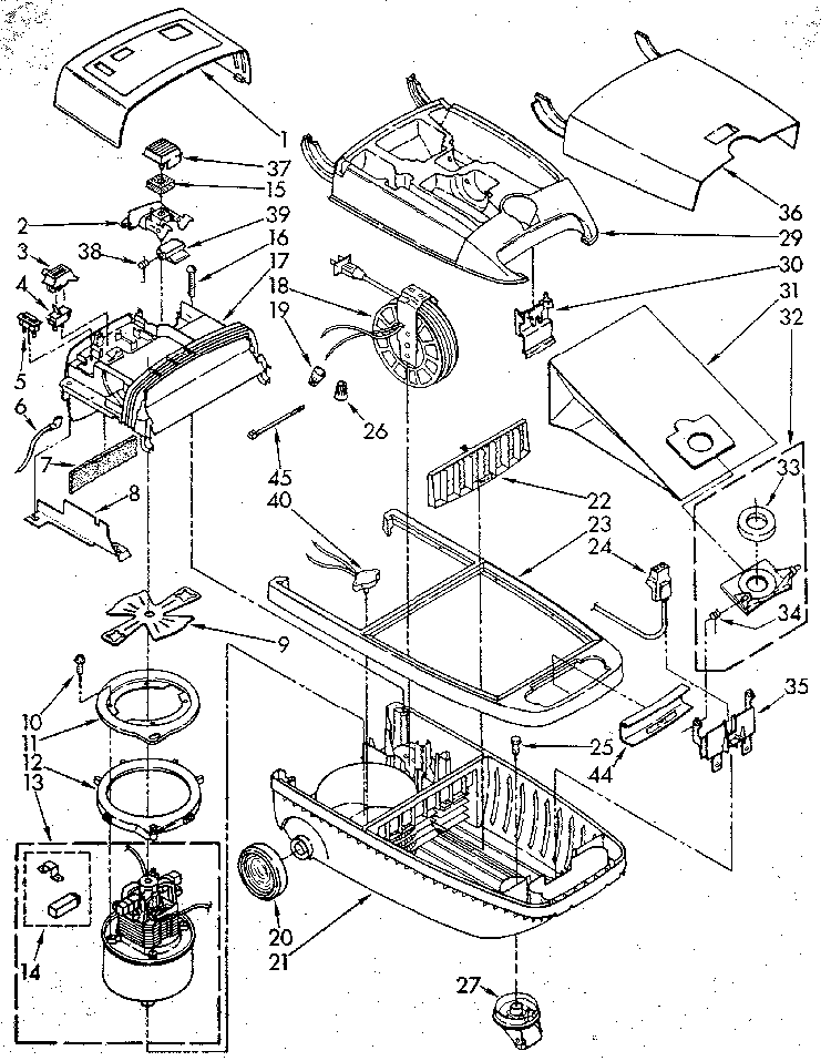 Base Assembly Diagram and Parts List for 1162041081  Kenmore Canister Vacuum