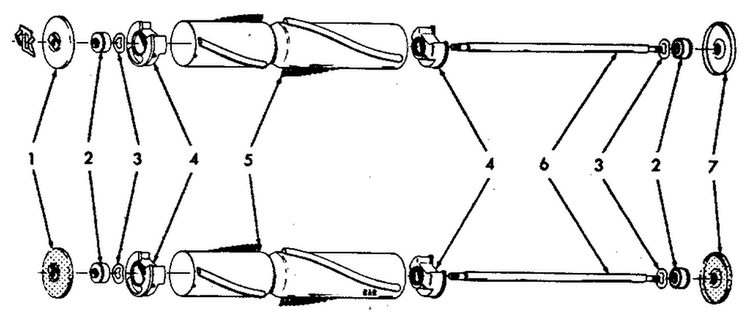 Agitator Diagram and Parts List for U4449-048  Hoover Upright Vacuum