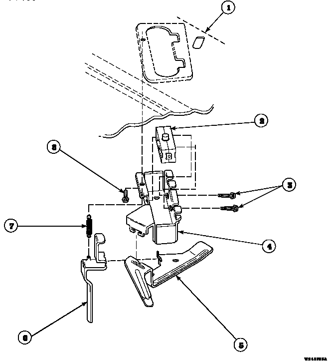 Out-of-balance Switch Diagram and Parts List for LW8413W2B PLW8413W2B Amana Washer