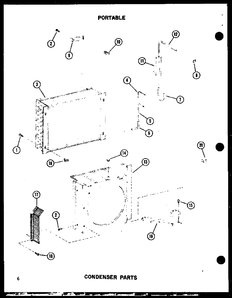 CONDENSER PARTS Diagram and Parts List for ES6P-2AMR P5497226R Maytag Air Conditioner