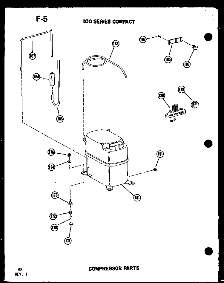 COMPRESSOR PARTS Diagram and Parts List for 113-3W P5497558R Amana Air Conditioner