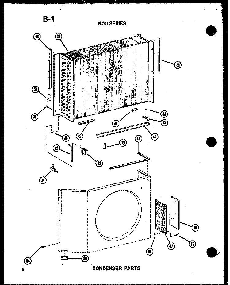 CONDENSER PARTS Diagram and Parts List for 614-2P P5472059R Amana Air Conditioner