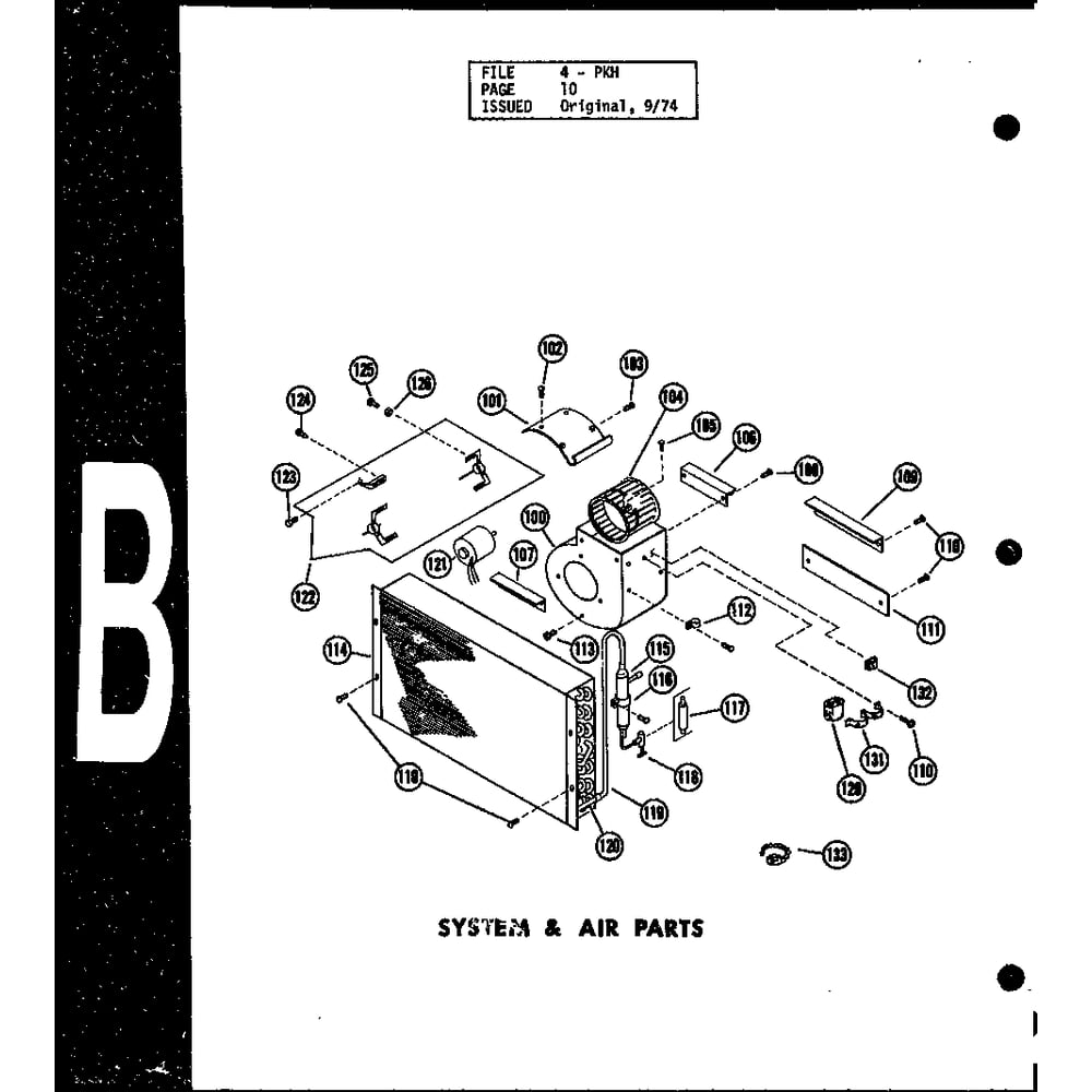 System & Air Parts 2 Diagram and Parts List for D54475-1 P54475-1C Amana Air Conditioner